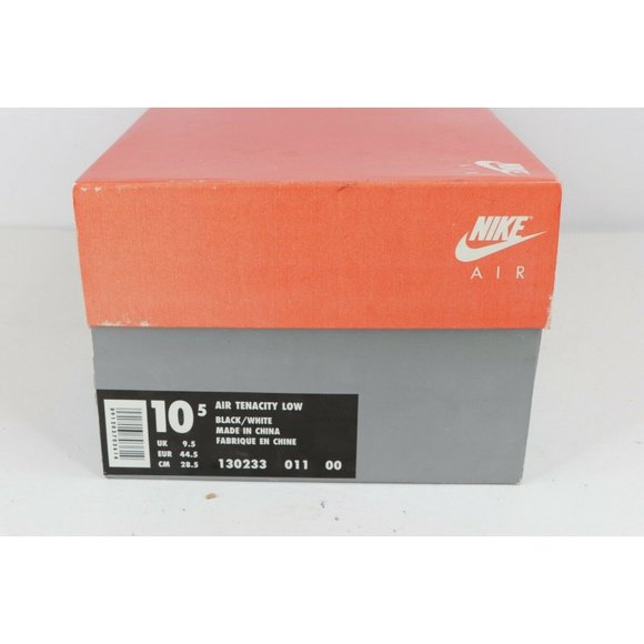 NOS Vintage 90s Nike Air Tenacity Low Basketball Shoes Sneakers Black - Picture 9 of 10